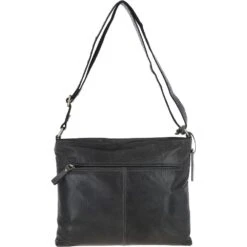 Vintage Medium Leather Shoulder Bag Grey: G23 -Luxe Style Central vintage medium leather shoulder bag grey g23 p5321 19388 image