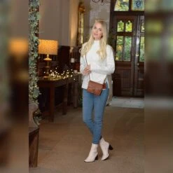 Vintage Mini Leather Cross Body Shoulder Bag With Chain Strap Honey – G27 -Luxe Style Central vintage mini leather cross body shoulder bag with chain strap honey g27 p3627 22637 image