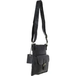 Vintage Small Leather Shoulder Bag Grey: G20 -Luxe Style Central vintage small leather shoulder bag grey g20 p5318 19417 image