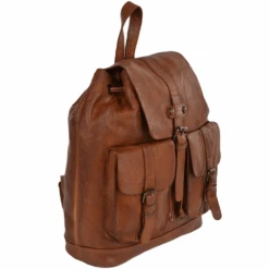 Front Page -Luxe Style Central vintage wash leather rucksack rust 7990 p610 2475 image
