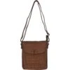 Vintage Woven Classic Leather Crossbody Bag Taupe : D-76 -Luxe Style Central vintage woven classic leather crossbody bag taupe d 76 p4274 18208 image