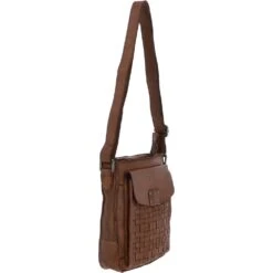 Vintage Woven Classic Leather Crossbody Bag Taupe : D-76 -Luxe Style Central vintage woven classic leather crossbody bag taupe d 76 p4274 18211 image