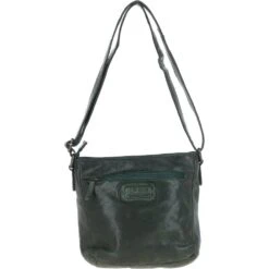 Vintage Woven Leather Crossbody Bag Green: D-93 -Luxe Style Central vintage woven leather crossbody bag green d 93 p6970 25725 image