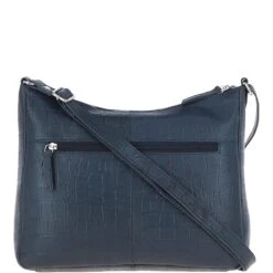 Vittoria Croc Print Leather Shoulder Bag Navy/croc: MC4 13 Vittoria Croc Print Leather Shoulder Bag Navy/croc: MC4 -Luxe Style Central vittoria croc print leather shoulder bag navy croc mc4 p6844 25171 image