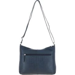 Vittoria Croc Print Leather Shoulder Bag Navy/croc: MC4 14 Vittoria Croc Print Leather Shoulder Bag Navy/croc: MC4 -Luxe Style Central vittoria croc print leather shoulder bag navy croc mc4 p6844 25172 image