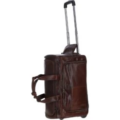 Weekend Columbian Leather Travel Holdall Brown : 8146 -Luxe Style Central weekend columbian leather travel holdall brown 8146 p7640 27566 image