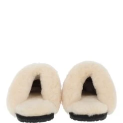 Women's Classic Suede Sheepskin Slippers Black/Silver: Fen-Ladies -Luxe Style Central womens classic suede sheepskin slippers black silver fen ladies p4038 17299 image