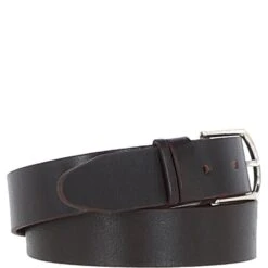 Women's Fashion Leather Belt With Gold Metal Pin Buckle Brown: LB-301 -Luxe Style Central womens fashion leather belt with gold metal pin buckle brown lb 301 p7214 26565 image