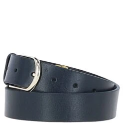 Front Page -Luxe Style Central womens fashion leather belt with gold metal pin buckle navy lb 301 p7216 26571 image