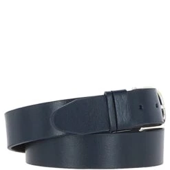 Women's Fashion Leather Belt With Gold Metal Pin Buckle Navy: LB-301 -Luxe Style Central womens fashion leather belt with gold metal pin buckle navy lb 301 p7216 26573 image