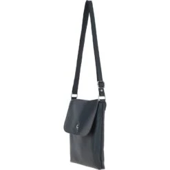 Womens Flap Over Leather Cross Body Bag Navy: Ela 1495 -Luxe Style Central womens flap over leather cross body bag navy ela 1495 p5531 19998 image