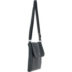 Womens Flap Over Leather Cross Body Bag Navy: Ela 1495 -Luxe Style Central womens flap over leather cross body bag navy ela 1495 p5531 20000 image