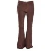 Women's Flared 60's Suede Leather Jeans Brown Suede : Flared 3587 -Luxe Style Central womens flared 60s suede leather jeans brown suede flared 3587 p3328 14624 image