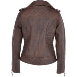 Women's Leather Biker Jacket Timber: Targaryen -Luxe Style Central womens leather biker jacket timber targaryen p3437 15039 image