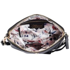 Women's Leather Shoulder Handbag Black: 63787 -Luxe Style Central womens leather shoulder handbag black 63787 p6494 23851 image