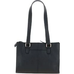 Women's Leather Shoulder Handbag Black: 63788 -Luxe Style Central womens leather shoulder handbag black 63788 p6499 23739 image