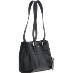 Women's Leather Shoulder Handbag Black: 63788 -Luxe Style Central womens leather shoulder handbag black 63788 p6499 23740 image