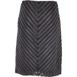 Women's Long 23.5 Inch Leather Skirt Black : Lycra Skirt -Luxe Style Central womens long 23 5 inch leather skirt black lycra skirt p3334 14606 image