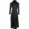 Womens Long Length Gothic Coat Black/nap : Lucine -Luxe Style Central womens long length gothic coat black nap lucine p1249 5406 image