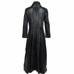 Womens Long Length Gothic Coat Black/nap : Lucine -Luxe Style Central womens long length gothic coat black nap lucine p1249 5408 image