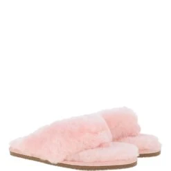 Women's Luxury Sheepskin Flip Flops Pink : Fen-SFF -Luxe Style Central womens luxury sheepskin flip flops pink fen sff p4182 17913 image