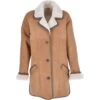 Women's Sheepskin Coat Biscuit Tan : Florence -Luxe Style Central womens sheepskin coat biscuit tan florence p3022 13337 image