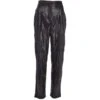 Womens Snake Print Leather Trousers Black/croc: 766 -Luxe Style Central womens snake print leather trousers black croc 766 p3331 14636 image