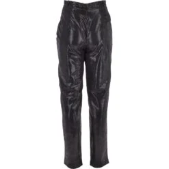 Womens Snake Print Leather Trousers Black/croc: 766 -Luxe Style Central womens snake print leather trousers black croc 766 p3331 14638 image