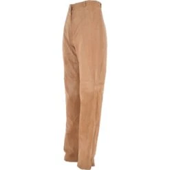 Front Page -Luxe Style Central womens suede leather trousers sand sue 766 p3338 14641 image