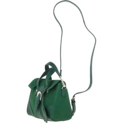Women's Suede Mini Leather Shoulder Bag Green: S-13 -Luxe Style Central womens suede mini leather shoulder bag green s 13 p6244 22779 image