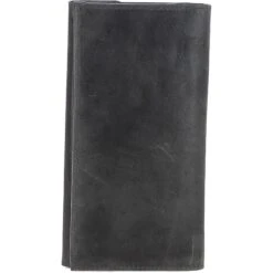 Women's Vintage Wash Large 12 Card Leather Purse Grey: G-43 -Luxe Style Central womens vintage wash large 12 card leather purse grey g 43 p5396 19521 image