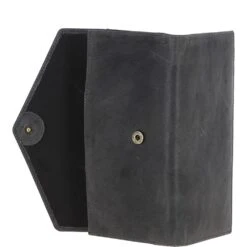 Women's Vintage Wash Large 12 Card Leather Purse Grey: G-43 -Luxe Style Central womens vintage wash large 12 card leather purse grey g 43 p5396 19522 image