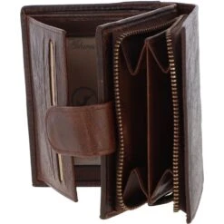 Women's Vintage Wash Leather Wallet Purse Brandy : G-41 -Luxe Style Central womens vintage wash leather wallet purse brandy g 41 p4072 17411 image