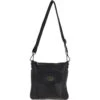 Zip Top Dipped Leather Pocket Cross Body Bag Black: R-10 -Luxe Style Central zip top dipped leather pocket cross body bag black r 10 p5446 19711 image