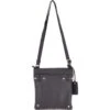 Zip Top Leather Cross Body Bag Black : Dolly -Luxe Style Central zip top leather cross body bag black dolly p3684 16014 image