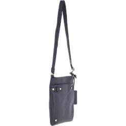 Zip Top Leather Cross Body Bag Black : Dolly -Luxe Style Central zip top leather cross body bag black dolly p3684 16017 image